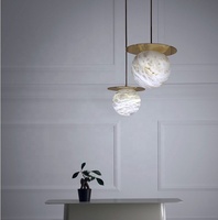 Lustre en albâtre moderne décoratif intérieur de chambre à coucher de salle à manger lumières de fantaisie pour la maison