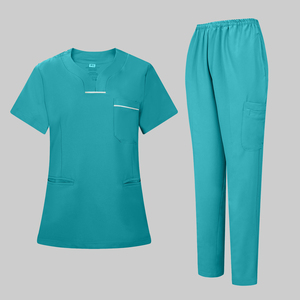 Uniforme médical brossé à col d'oie-un mélange de coton et de polyester pour la respirabilité, adapté aux infirmières hospitalières - Product Image 3