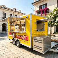 Camion de restauration rapide commercial entièrement équipé pour la vente de burgers, pizzas et hot-dogs aux États-Unis
