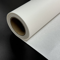 Matériaux de couture Gum Stay Interlining Pa Thermo Hot Melt Filet adhésif avec papier