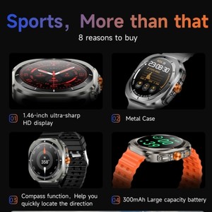 2025 nóng bán Z7 siêu tập thể dục thông minh đồng hồ cho người đàn ông kinh doanh IP68 Android Nhiệt kế cảm ứng IPS không dây - Product Image 2