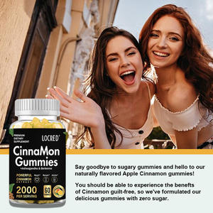Gummies alla cannella senza zucchero 60 vegani senza glutine senza glutine dolore articolare per adulti supporto immunitario supporto antiossidante integratore di bellezza - Product Image 5