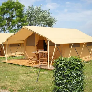 Scenic Outdoor Hotel Camping Tent Dubbele Houten Taal Tent Woodland B & B Tentenkampen