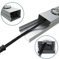 Lampes ponctuelles intelligentes extérieures permanentes IP67 DC12V RGBW 3000K avec rail pour la décoration de la maison