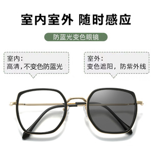 Gafas Decorativas Unisex 2026 con Montura Completa, Cuadradas, de Acrílico y Metal, Anti Luz Azul, Fotocromáticas, Ligeras - Product Image 2