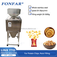 Machine de remplissage automatique quantitative de chips de pommes de terre biscuits snack/distributeur de poudre de granule