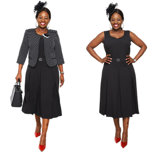 Robe de costume pour femme à manches longues, longueur genou, élégante et décontractée - Product Image 6