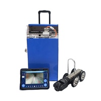 Caméra d'inspection de pipeline industrielle laser avec zoom 10X, 360° °   Rotation et 220 °   Outil d'inspection de tuyaux de 150 à 3000 mm