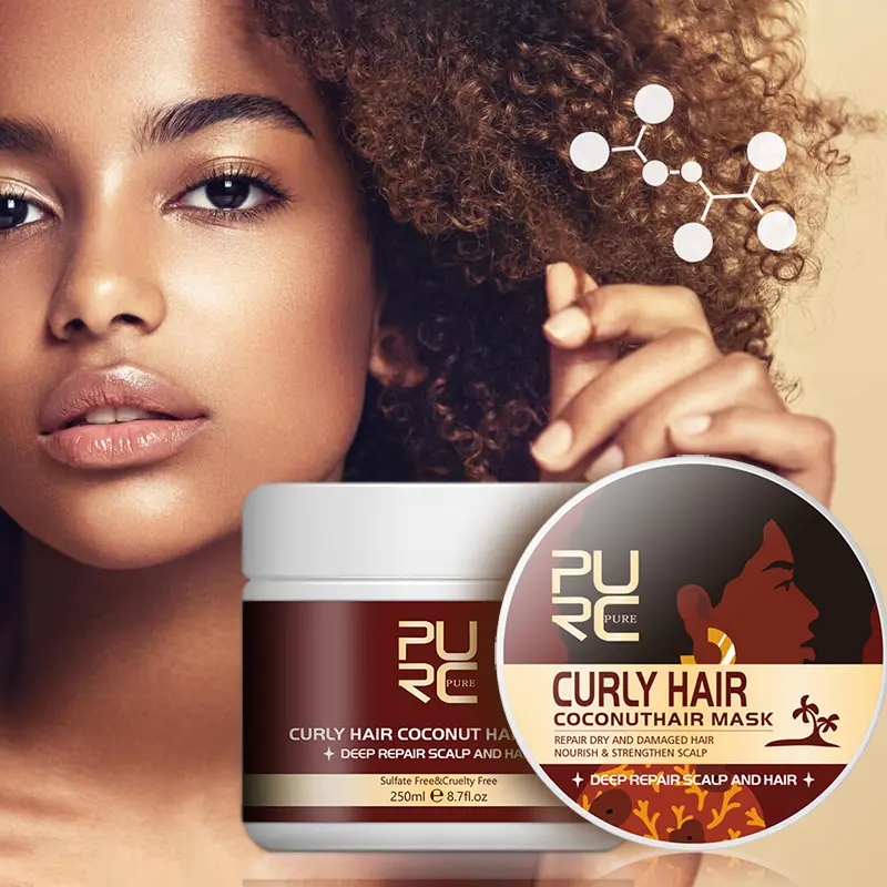 Wholesale OEM Bulk Organic Best Treatment Hair Mask For Curly Hair Care Set