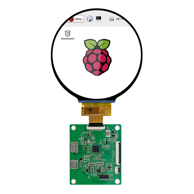 HMI 4.0Inch 720*720 Touch Screen TFT Round LCD Display Screen High Resolution Raspberry Pi with HD-MI Development Board