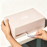 Boîte d'expédition en carton ondulé auto-adhésive personnalisée haut de gamme, écologique, avec bande déchirable, pour cadeaux et affichage de logo alimentaire