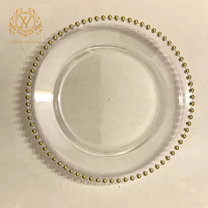 Assiette à pâtisserie et à fruits de style européen Assiette de présentation en plastique transparent Plateau à dessert décoratif en forme de perle classique <span class=keywords><strong>Vaisselle</strong></span> de mariage - Product Image 3