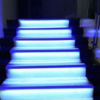 Lampe d'escalier à LED Taille personnalisée Profilé en aluminium Éclairage d'escalier intérieur Bande d'angle Applique murale