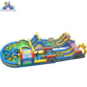 Bounce House Giant Inflatable Theme Park Pop Obstacle Courses For Kids And Adult From China Inflatable Factory