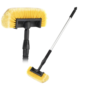 <span class=keywords><strong>Brosse</strong></span> de <span class=keywords><strong>lavage</strong></span> télescopique 170 cm à circulation d'eau, tête de <span class=keywords><strong>brosse</strong></span> de <span class=keywords><strong>lavage</strong></span> à cinq côtés de 12 pouces, poils ultra doux, poignée robuste pour voitures et camions - Product Image 1