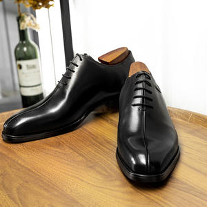 Chaussures décontractées d'automne pour hommes en cuir de cheval respirant et léger, fabriquées à la main avec une couture Goodyear, style anglais, luxueuses et faciles à enfiler - Product Image 5