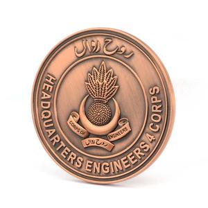 Su misura di Massa A Buon Mercato Doppio Lato di Design In Metallo Antiqu di Rame 2 Pound Coin - Product Image 3