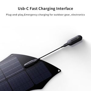 <span class=keywords><strong>Panel</strong></span> <span class=keywords><strong>Solar</strong></span> Plegable Glory <span class=keywords><strong>Solar</strong></span> GSC22 con Forma de Murciélago, 22W, Diseño Ligero con 23% de Eficiencia, Color Negro <span class=keywords><strong>Sunpower</strong></span> para Uso en Tiendas de Campaña al Aire Libre - Product Image 5
