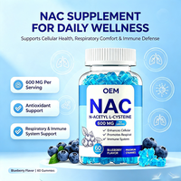 NAC N Acetyl L Cysteine 600mg Permen Kunyah Rasa Blueberry 60 Buah