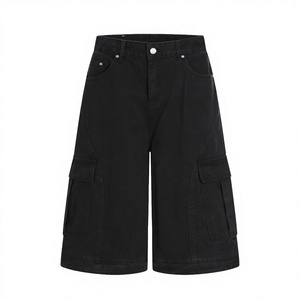 Pantalones Cortos Cargo de Algodón 100% para Hombre, Estilo Hip Hop, a Cuadros, Transpirables, Antiarrugas, de Secado Rápido, Resistentes al Viento, Ajuste Holgado, Anchos, para Verano - Product Image 3