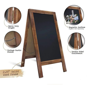 Bằng gỗ nhỏ bảng đen quảng cáo <span class=keywords><strong>menu</strong></span> bảng tin cửa hàng cà phê lối vào biển hiệu ngoài trời được sử dụng để hiển thị - Product Image 3