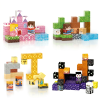 Juego de Bloques Magnéticos en Miniatura EPT, Listo para Viajar, en Caja de Hierro, Bloques de Construcción STEM 3D Portátiles, Ladrillos Magnéticos para Actividades Infantiles