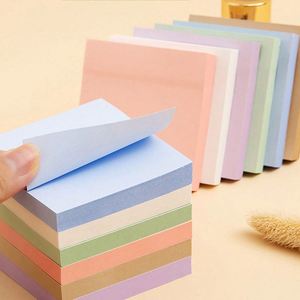 Blocs-notes autocollants carrés couleur Morandi (7,5 cm) – Papeterie pour l'organisation au bureau, à l'école et à la maison - Product Image 4
