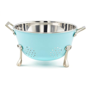 Passoire arrondie en acier inoxydable de style moderne pour repas fruits passoire durable à lavage facile élégante pour la cuisine à domicile - Product Image 4