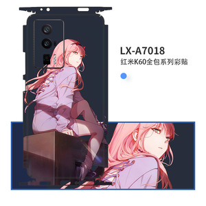 เสี่ยวมี่ เรดมี่ K60 ฟิล์มกันรอยแบบเต็มตัวสไตล์ญี่ปุ่นการ์ตูนพิมพ์ลายพลาสติกสติกเกอร์ป้องกันสำหรับฝาครอบโทรศัพท์มือถือ - Product Image 3