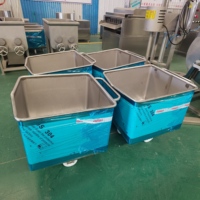 Chariot à viande en acier inoxydable 304 pour le transport alimentaire et la transformation des légumes