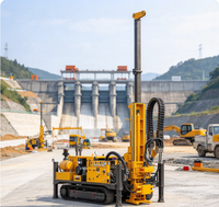 Foreuse rotative hydraulique complète à moteur diesel avec mobilité sur chenilles pour l'exploration et l'investigation des carottages rocheux, à économie d'énergie