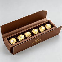 Boîte d'emballage de luxe personnalisée de haute qualité pour mini-bonbons, chocolats et truffes, idéale pour les mariages et les célébrations