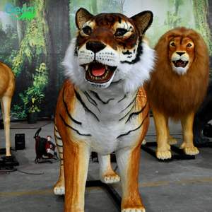 Modelo de Tigre Animatrónico de Resina Gecai, Tamaño Real, para Parque de Atracciones, con Control Automático y Uso Interior/Exterior - Product Image 4