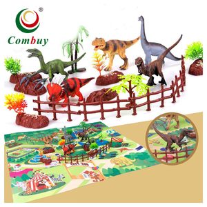 Alfombra de Juego para Piso, Juego de Construcción DIY, <span class=keywords><strong>Mini</strong></span> Animales, Mundo de <span class=keywords><strong>Dinosaurios</strong></span>, Juguetes de Plástico, Modelo Realista para Niños - Product Image 1