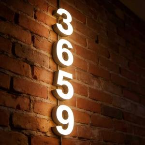 Custom Acrylic Stainless Steel Backlit LED <b>Logo</b> Sign for Business Office Shop Outdoor 3D <b>Wall</b> Signage - Product Image 4