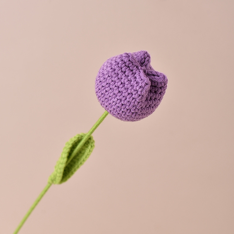 Un tulipán morado terminado