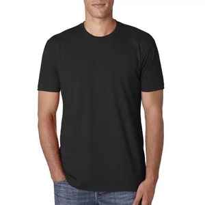 Camiseta personalizada de manga corta con cuello redondo para hombre, estilo básico, algodón, poliéster, rayón, impresión personalizada, camisetas lisas de tres mezclas - Product Image 2