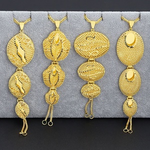 จีเอ็กซ์เอ็กซ์ ขายส่ง สร้อยคอเด็กแฟชั่นคุณภาพสูง ทองเหลืองชุบทอง 24K รูปหัวใจ สไตล์วินเทจ พร้อมจี้ห้อย - Product Image 1