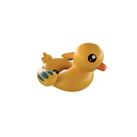 Jouets d'anneaux de piscine appropriés à la plage de tube de piscine de canard jaune gonflable mignon