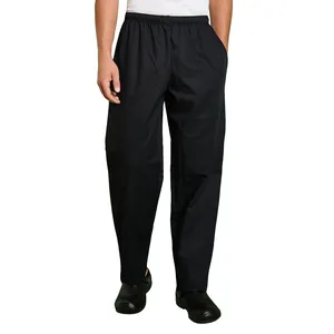 Unisex Chef's Trousers Chef Hotel Restaurant Uniforms Multi-pocket Patch Function Black Chef Pants