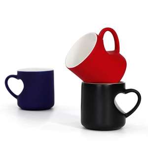 11oz foto personalizada Cambio <span class=keywords><strong>de</strong></span> color Café Sensible al calor Cambio Mágico Cerámica Regalo <span class=keywords><strong>de</strong></span> San Valentín <span class=keywords><strong>Amor</strong></span> Corazón HandleSublimation taza - Product Image 1