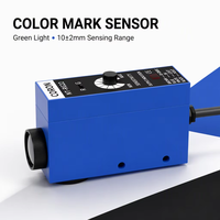 Sensor Warna CORON NT-G22-P Cahaya Hijau Jangkauan Deteksi 10±2mm untuk Mesin Label Warna Deteksi PNP NO/NC Output 12-24VDC
