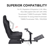 Siège de simulateur de course automobile GY024, cockpit de jeu, siège pliable pour simulateur de course compatible avec Logitech G25, G27, G29, G920, PXN, MOZA