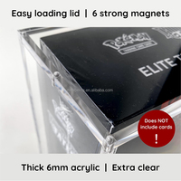 Étui de protection en acrylique magnétique de luxe, épaisseur 6 mm, et présentoir en acrylique pour Pocket Monster