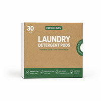 Lessives en dosettes OEM écologiques, hautement concentrées, antibactériennes, protectrices des couleurs, adoucissantes, nettoyage en profondeur, longue durée