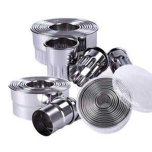 Khuôn Nướng Hình Dạng Khác Nhau Thép Không Gỉ Vòng Mịn Nổi Bánh Quy Trang Trí Cookie Cutter Set Bánh Vòng - Product Image 1