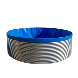 Bacs d'élevage de tilapias hors sol en tôle galvanisée pour l'extérieur, bassins <span class=keywords><strong>à</strong></span> poissons <span class=keywords><strong>à</strong></span> <span class=keywords><strong>vendre</strong></span> - Product Image 1