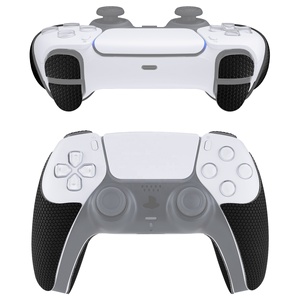 แผ่นยางกันลื่นสีดำรุ่น PlayVital Armored Edition พร้อมปุ่มกดที่ไหล่และสติ๊กเกอร์สำหรับจอย PS5 - Product Image 1