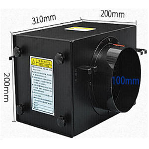 Boîte de <span class=keywords><strong>filtre</strong></span> à air de conduit de 10 pouces en acier galvanisé, <span class=keywords><strong>filtre</strong></span> à air frais en ligne HVAC, boîte de <span class=keywords><strong>filtre</strong></span> à air canalisée pour tente de culture de semis - Product Image 4