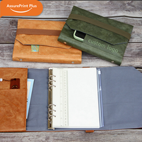 Carnet A5 personnalisé à trois volets, rechargeable, en Tyvek DuPont, avec plusieurs poches et bande élastique pour le travail quotidien et les affaires - AssurePrint